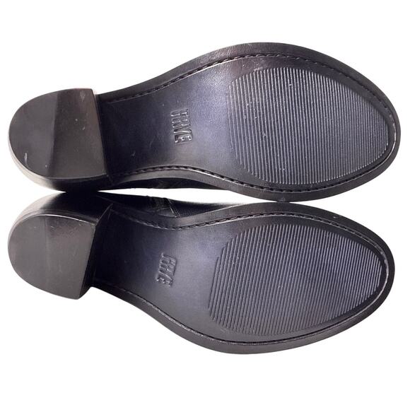 Frye Rosalia Bootie Block Heel Women's 7M Black Leather Side Zip Pointed Toe - Picture 7 of 8